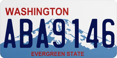 WA license plate ABA9146
