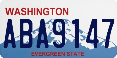 WA license plate ABA9147