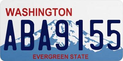 WA license plate ABA9155