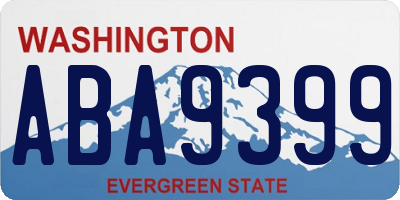 WA license plate ABA9399