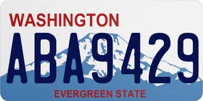 WA license plate ABA9429