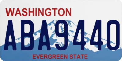 WA license plate ABA9440