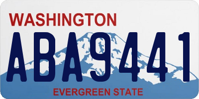 WA license plate ABA9441
