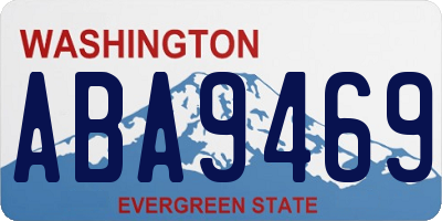 WA license plate ABA9469
