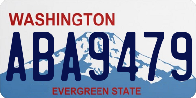 WA license plate ABA9479