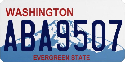 WA license plate ABA9507
