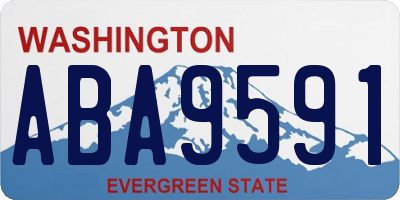 WA license plate ABA9591