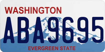 WA license plate ABA9695