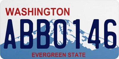 WA license plate ABB0146