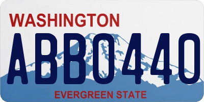 WA license plate ABB0440