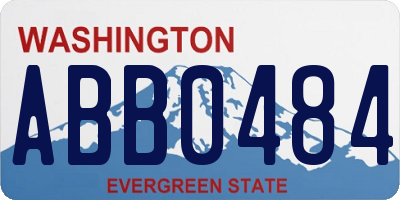 WA license plate ABB0484