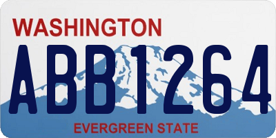 WA license plate ABB1264