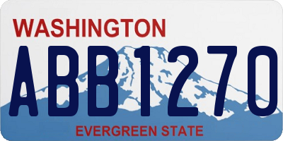 WA license plate ABB1270
