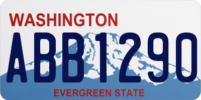 WA license plate ABB1290