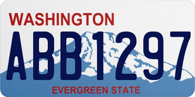 WA license plate ABB1297