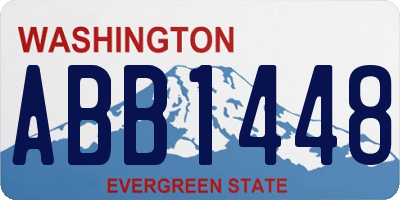WA license plate ABB1448