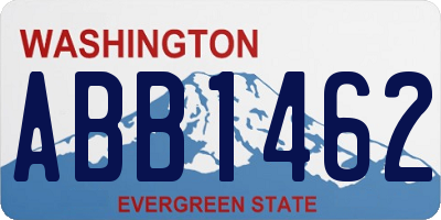 WA license plate ABB1462