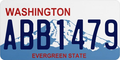 WA license plate ABB1479