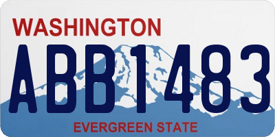 WA license plate ABB1483