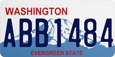WA license plate ABB1484