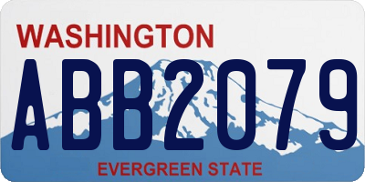 WA license plate ABB2079