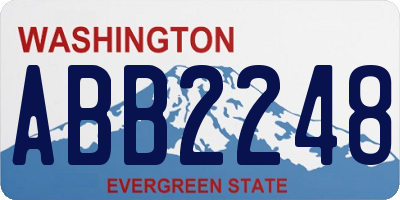WA license plate ABB2248
