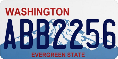 WA license plate ABB2256