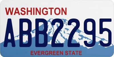 WA license plate ABB2295