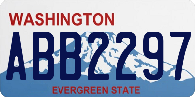 WA license plate ABB2297