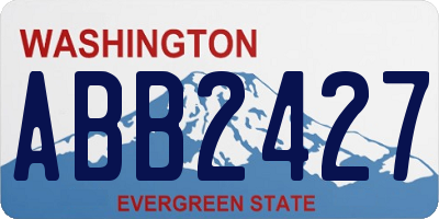 WA license plate ABB2427