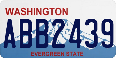 WA license plate ABB2439