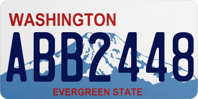 WA license plate ABB2448