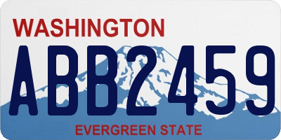 WA license plate ABB2459
