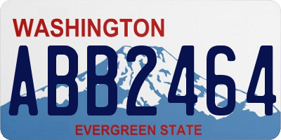 WA license plate ABB2464