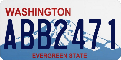WA license plate ABB2471