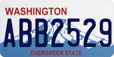 WA license plate ABB2529