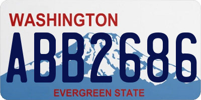 WA license plate ABB2686
