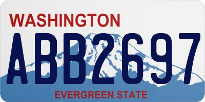 WA license plate ABB2697