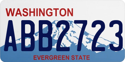 WA license plate ABB2723