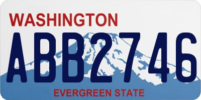 WA license plate ABB2746