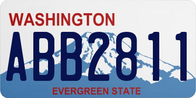 WA license plate ABB2811