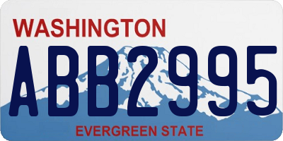 WA license plate ABB2995