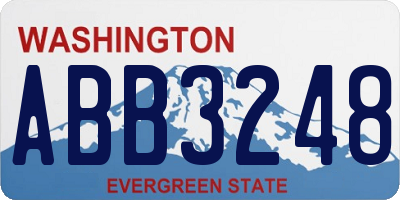 WA license plate ABB3248