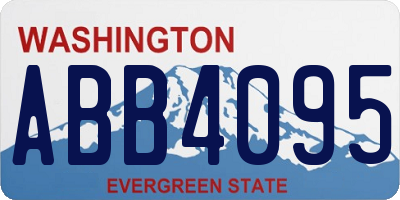 WA license plate ABB4095