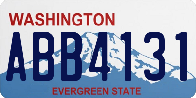WA license plate ABB4131