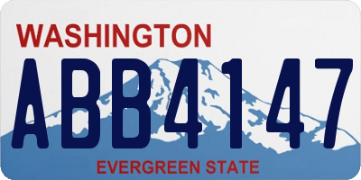 WA license plate ABB4147