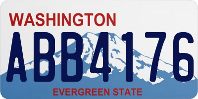 WA license plate ABB4176