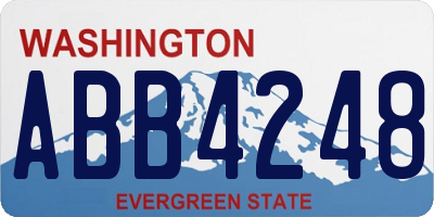 WA license plate ABB4248