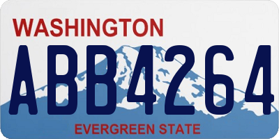 WA license plate ABB4264