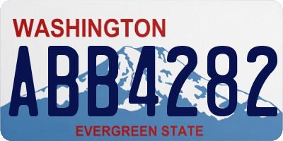 WA license plate ABB4282